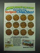 1987 Nabisco Striped Chips Ahoy Cookie Ad - Here Comes - £14.50 GBP