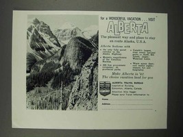 1962 Alberta Canada Tourism Ad - Wonderful Vacation - £13.81 GBP