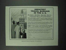 1957 Pennsylvania Tourism Ad - Greatest Bargain - £14.78 GBP