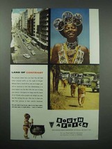 1956 South Africa Tourism Ad - Land of Contrast - $18.49