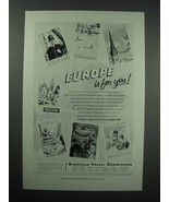 1956 European Travel Commission Tourism Ad - £14.73 GBP