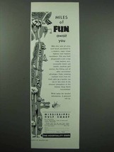 1955 Mississippi Tourism Ad - Miles of Fun Await You - $18.49