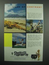 1956 South Africa Tourism Ad - Contrast - $18.49