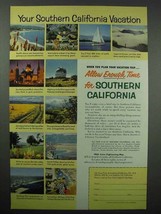1954 Southern California Tourism Ad - Your Vacation - $18.49