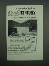 1951 Kentucky Tourism Ad - We&#39;re Going Back - £13.82 GBP