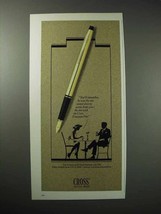 1985 Cross Fountain Pen Ad - You&#39;ll Remember - £14.76 GBP