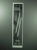 1975 Cross Pen Ad - Enduring Excellence - $18.49