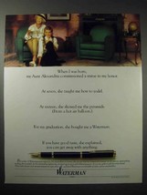 1989 Waterman Pen Ad - When I Was Born - £14.46 GBP