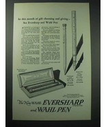 1925 Eversharp Pencil, Wahl Pen Ad - Gift Choosing - £14.55 GBP