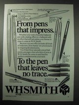 1983 W.H. Smith Pen Ad - Parker, Sheaffer, Papermate - £14.54 GBP