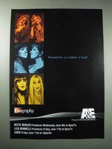 2004 A&amp;E Biography TV Ad - Bette Midler, Liza Minnelli - £14.78 GBP