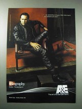 2003 A&amp;E Biography TV Show Ad - Nicolas Cage - £14.66 GBP