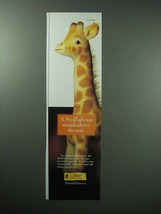 1994 Steiff Stuffed Animal Giraffe Ad - Stands Above - £14.78 GBP