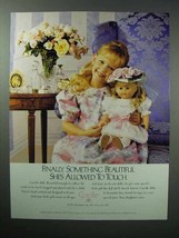 1989 Corolle Doll Ad - Finally She&#39;s Allowed To Touch - $18.49