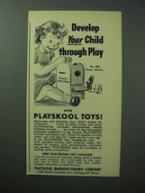 1950 Playskool No. 460 Postal Station Toy Ad - £14.56 GBP