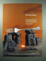 1986 Kirk Steiff Jewel Royale Collection Flatware Ad - £14.78 GBP