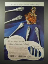1950 Wallace Silverware Ad - Grand Baroque + - $18.49