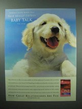 2001 Purina One Dog Food Ad - Doesn&#39;t Mind Baby Talk - £13.87 GBP