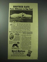 1940 Ken-L-Ration Dog Food Ad - Brother Rats Prove - £14.55 GBP