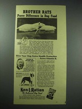 1940 Ken-L-Ration Dog Food Ad - Brother Rats Prove - £14.72 GBP