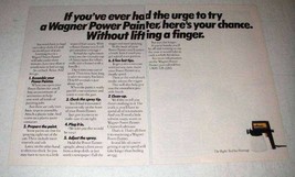 1985 Wagner Power Painter Ad - Without Lifting a Finger - £13.82 GBP