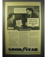 1933 Goodyear Truck Tire Ad - I Knew Were Best - $18.49