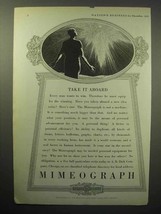 1933 Mimeograph Machine Ad - Take it Aboard - £14.65 GBP