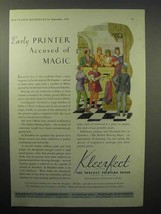 1933 Kimberly-Clark Kleerfeet Paper Ad - Magic - £14.78 GBP