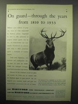 1933 Hartford Insurance Ad - On Guard - £14.50 GBP