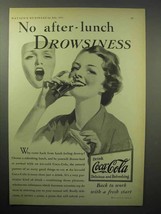 1933 Coca-Cola Soda Ad - No After-Lunch Drowsiness - $18.49