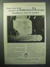 1933 Socony-Vacuum Gargoyle Oils Ad - Breakdowns - £14.78 GBP