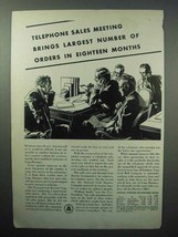 1933 Bell Telephone Ad - Telephone Sales Meeting - $18.49