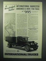 1933 International Harvester Model B-4 Truck Ad - $18.49