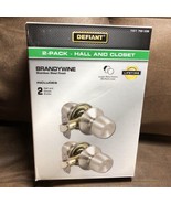 Defiant Door Knob Hall Closet Hartford Collection Satin Nickel 2 Pack - $166.27 MXN