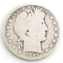 1897-O 50 ¢ Barber Demi Dollar, Ag État, Obverse Est Complet Bon, Comple... - $94.74