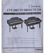 Yamaha CVP-208 208M 210 Clavinova Piano Original Overall Circuit Diagram... - $69.50 CAD