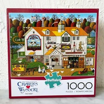 Charles Wysocki The Farm 1000 Piece Buffalo Puzzle w/Poster - Complete - £14.81 GBP