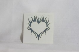 Temporary Tattoos (New) Glow In The Dark Flaming Heart - £3.50 GBP