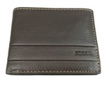 Fossil Lufkin Traveler Mens Dark Brown Leather Wallet NEW SML1390201 - £26.27 GBP
