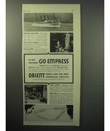1933 Canadian Pacific Cruise Ad - Reasons Go Empress - £14.55 GBP