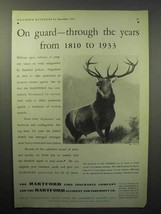 1933 Hartford Insurance Ad - On Guard from 1810 to 1933 - £14.50 GBP