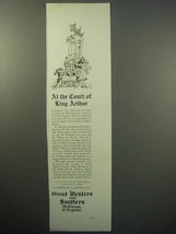 1930 Great Western and Southern Railways of England Ad - King Arthur - £14.61 GBP