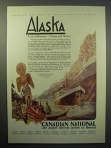 1930 Canadian National Railway Ad - Alaska - £14.54 GBP