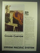 1930 Union Pacific Railroad Ad - Grand Canyon - £14.90 GBP