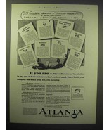 1929 Atlanta Georgia Chamber of Commerce Ad - Goodrich - £14.73 GBP