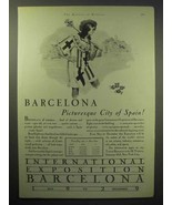 1929 Barcelona Tourism Ad - Picturesque City of Spain - £14.78 GBP