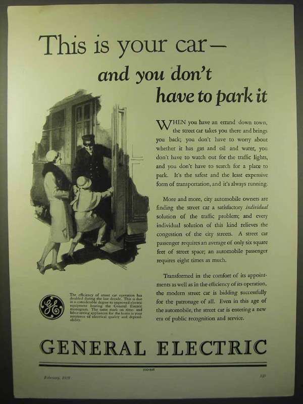 1929 General Electric Ad - This is Your Car - £14.55 GBP