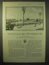 1929 AT&T Telephone Ad - USA is Only Few Minutes Wide - $18.49