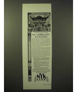 1929 NYK Line Cruise Ad - The Amber East is Calling - £14.55 GBP