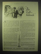 1929 Metropolitan Life Insurance Ad - The Left-Behinds - £14.48 GBP